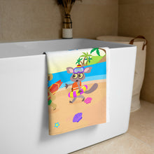 Load image into Gallery viewer, &#39;Akili and friends at the beach&#39; Towel