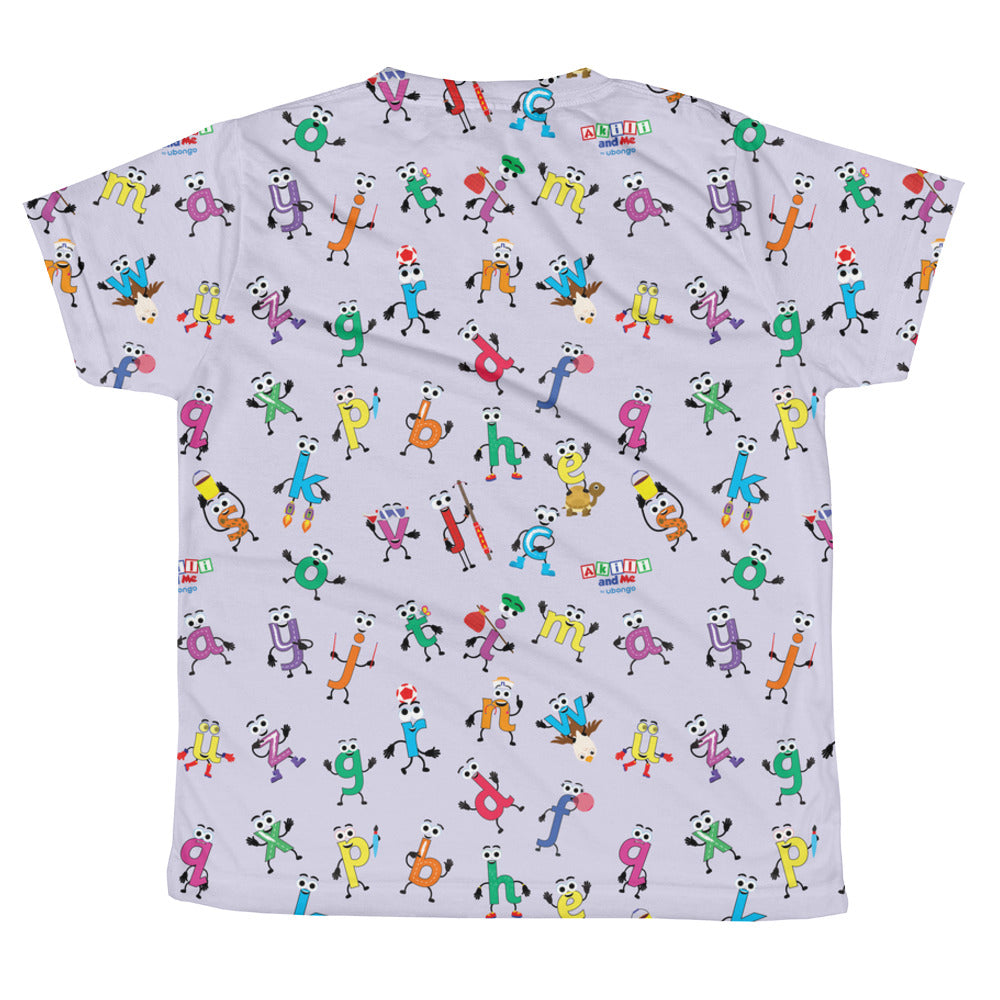 Akili's Alphabet Print Youth T-shirt