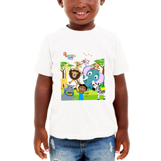 Animal Safari Short Sleeve Toddler Tee