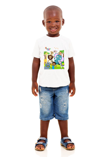 Animal Safari Short Sleeve Toddler Tee