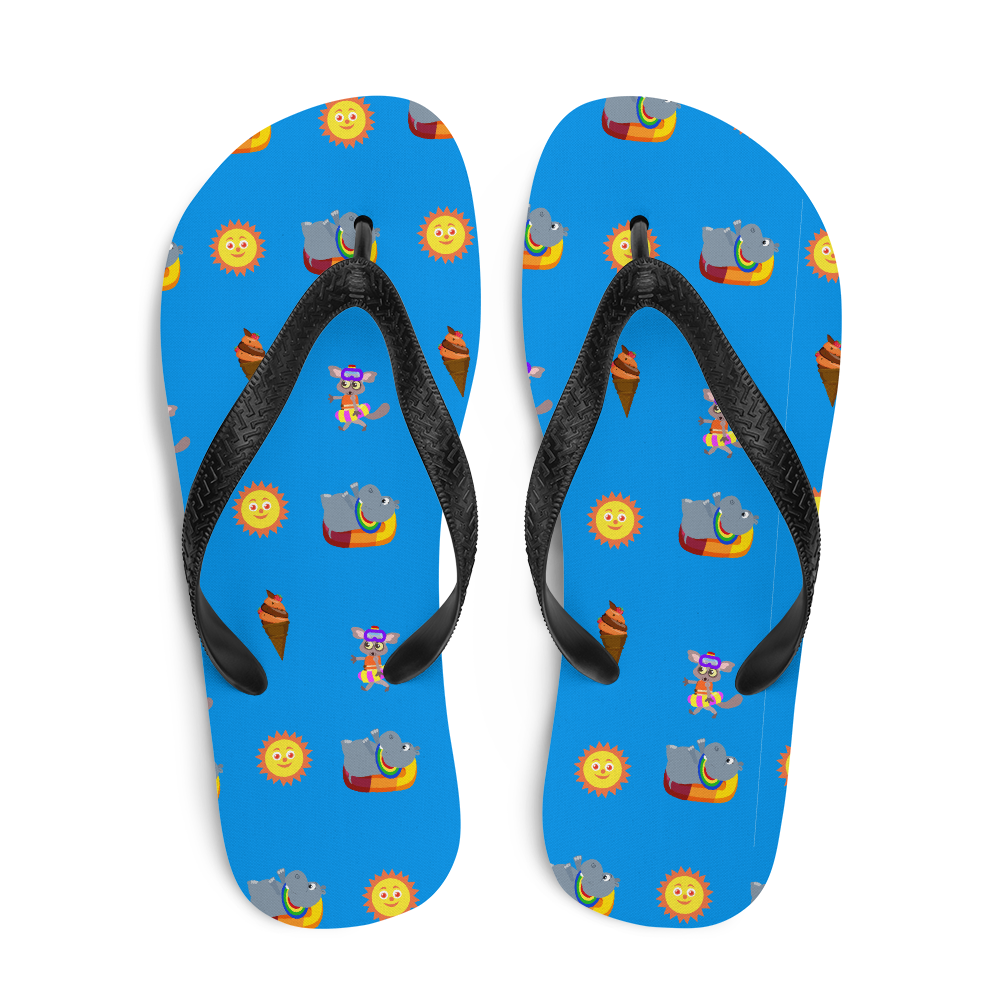 Happy hippo Flip-Flops