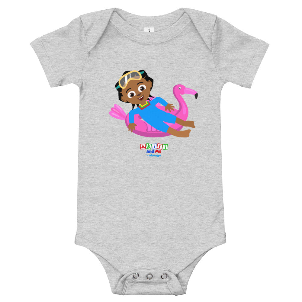 'Akili at the pool' Babysuit