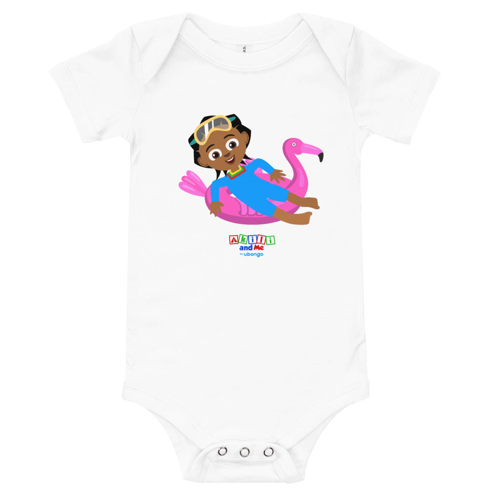 'Akili at the pool' Babysuit