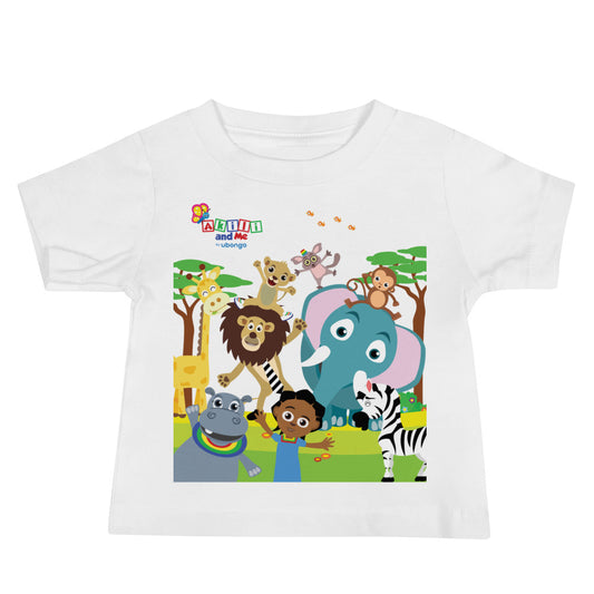 Animal Safari Short Sleeve Baby Tee