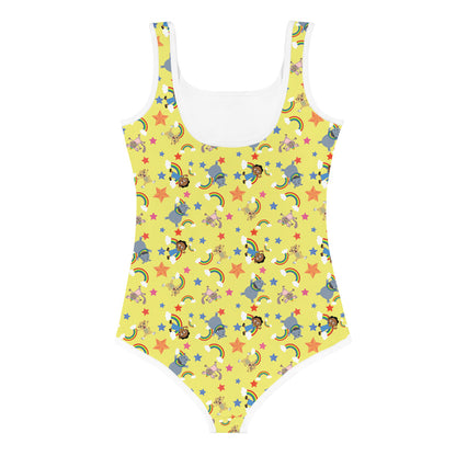 Akili Yellow Kids Swimsuit