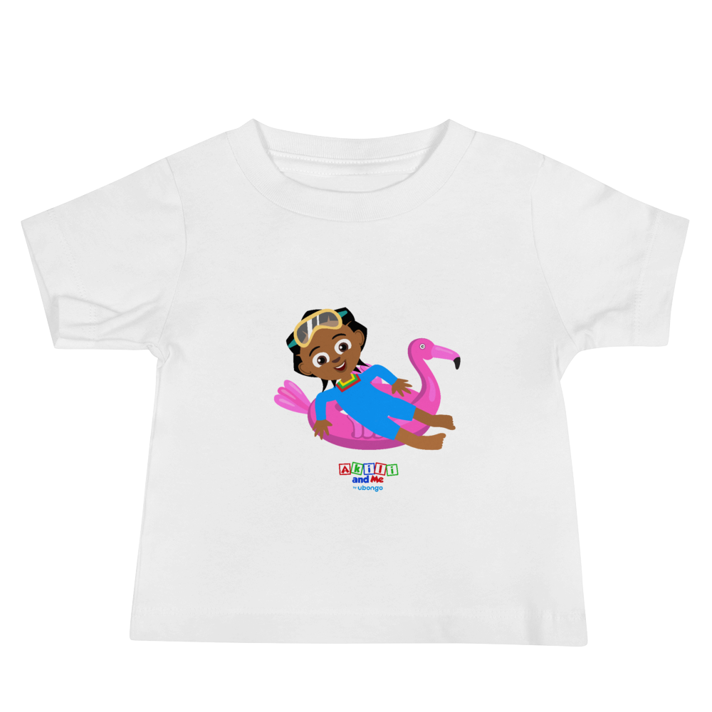 'Akili at the pool' Baby Tee