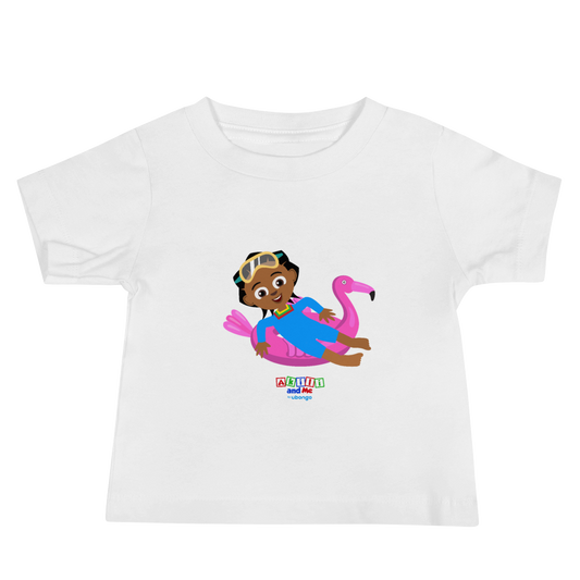 'Akili at the pool' Baby Tee